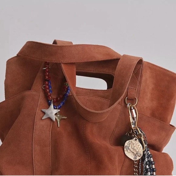 Free People Caravan Tote bag in Saddle ❤️ NWOT - Picture 2 of 3